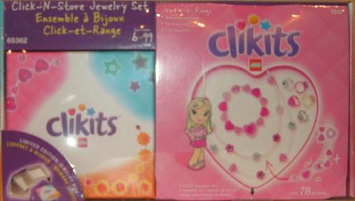 LEGO Clikits Jewels-n-Rings Click-N-Store Jewelry Set Co-Pack (65362-1)