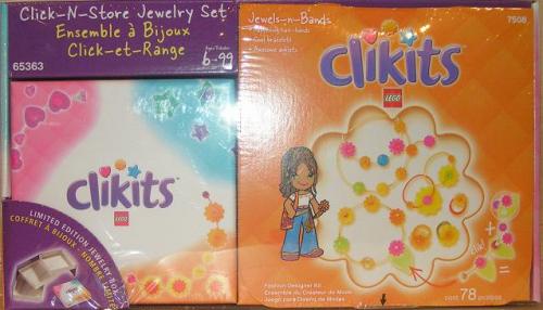 LEGO Clikits Jewels-n-Bands Click-N-Store Jewelry Set Co-Pack (65363-1)