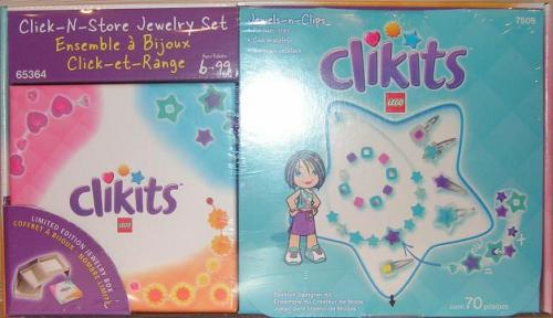 LEGO Clikits Jewels-n-Clips Click-N-Store Jewelry Set Co-Pack (65364-1)