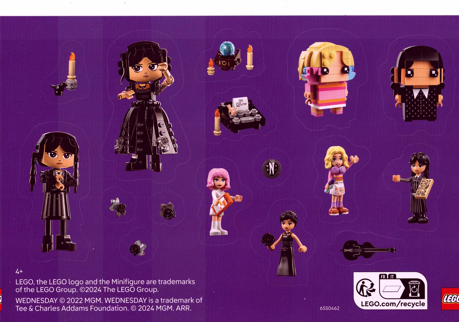 LEGO Gear Wednesday Stickers (6550462-1)
