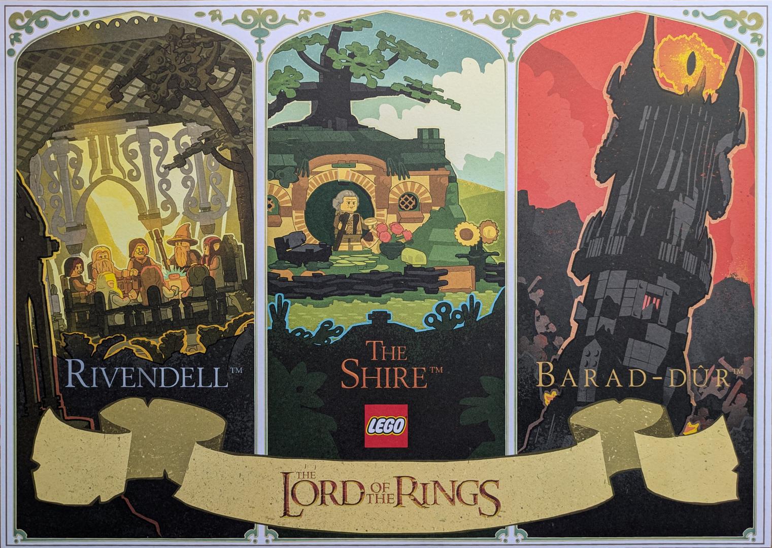 LEGO Posters and Art Prints Lord of the Rings Poster (6594064-1)