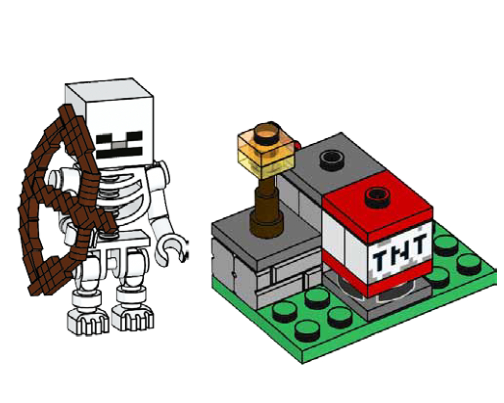 LEGO Minecraft TNT Launcher and Skeleton (662102-1)