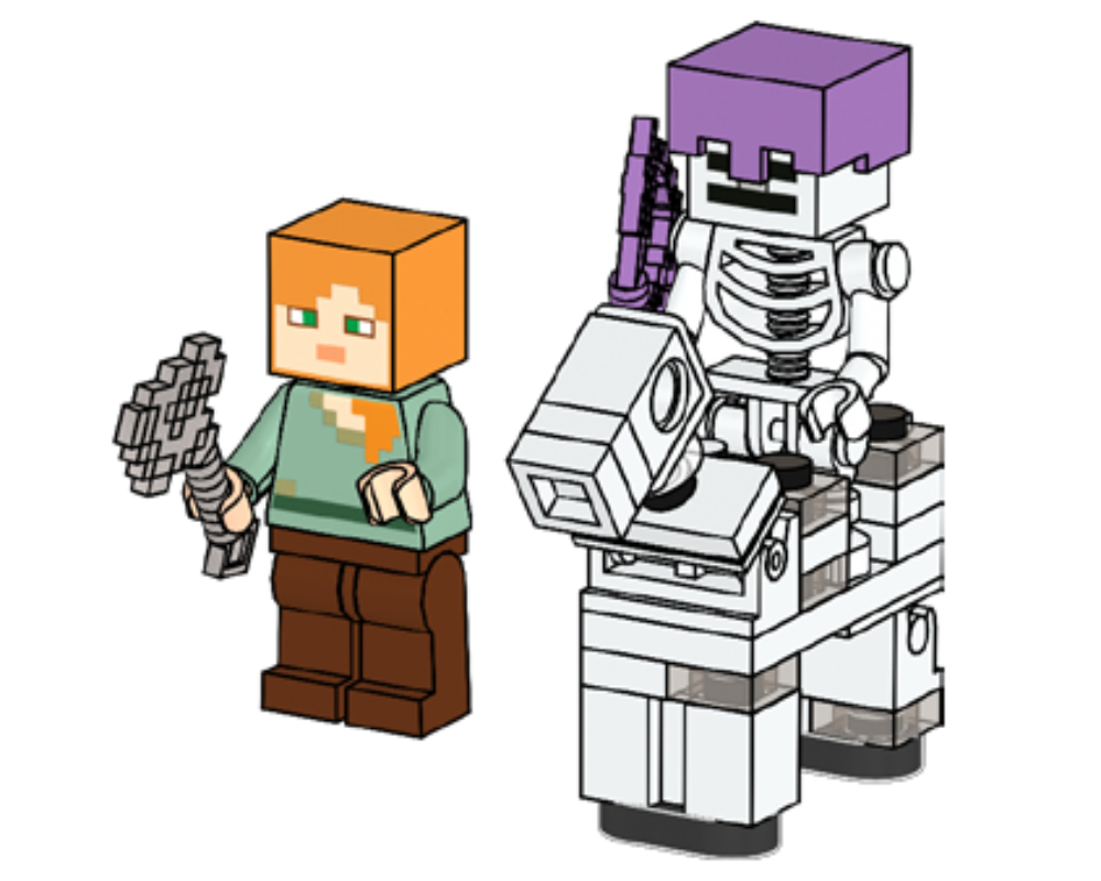 LEGO Minecraft Alex with Skeleton and Skeleton Horse (662206-1)