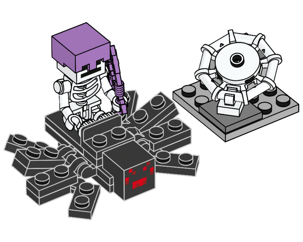 LEGO Minecraft Skeleton with Spider and Spiderweb (662307-1)