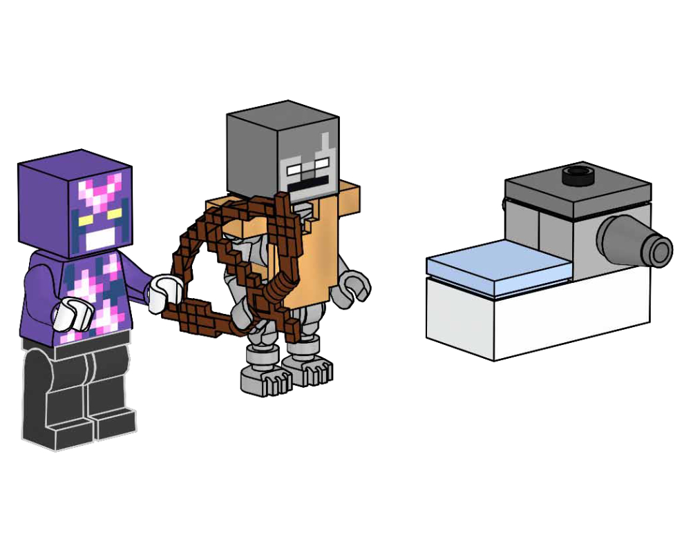 LEGO Minecraft Crystal Knight, Stray and Gun (662401-1)