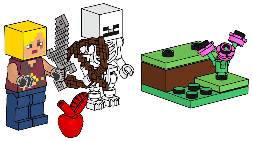 LEGO Minecraft Hero with Skeleton (662409-1)