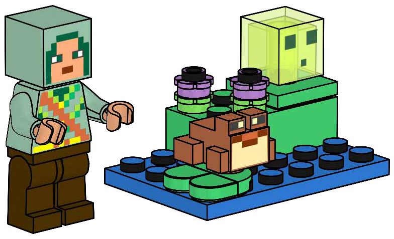 LEGO Minecraft Hero with Frog and Slime (662412-1)