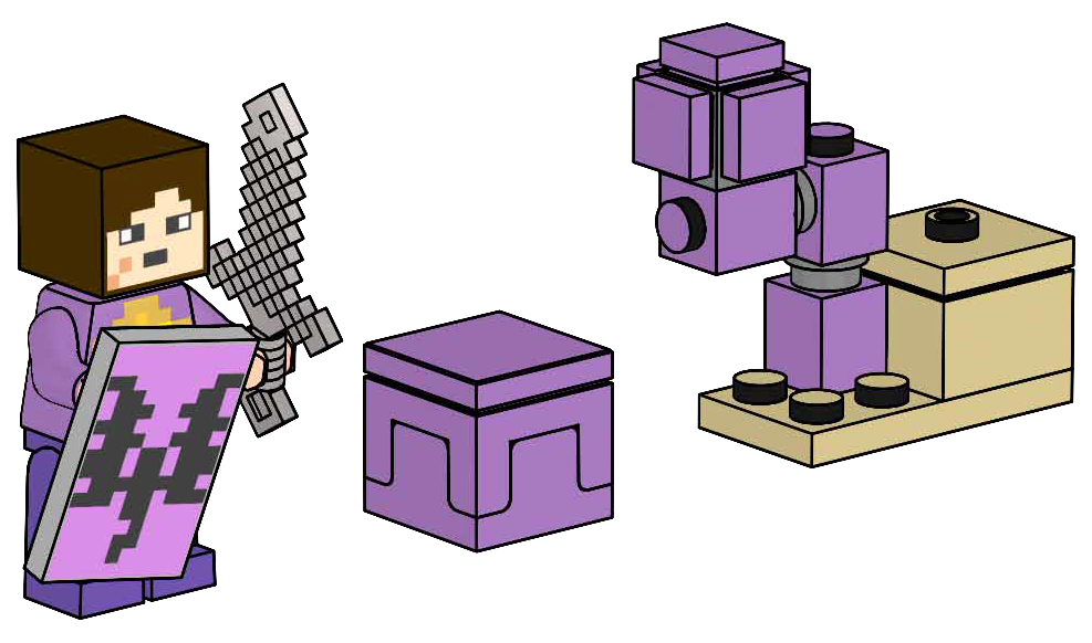 LEGO Minecraft End Warrior and Shulker (662413-1)