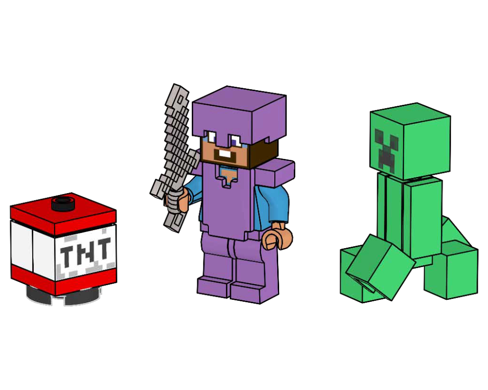 LEGO Minecraft Steve with Creeper and TNT (662502-1)