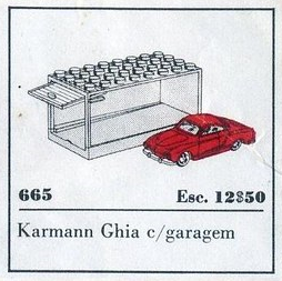 LEGO HO 1:87 Vehicles 1:87 Karmann Ghia (665-1)