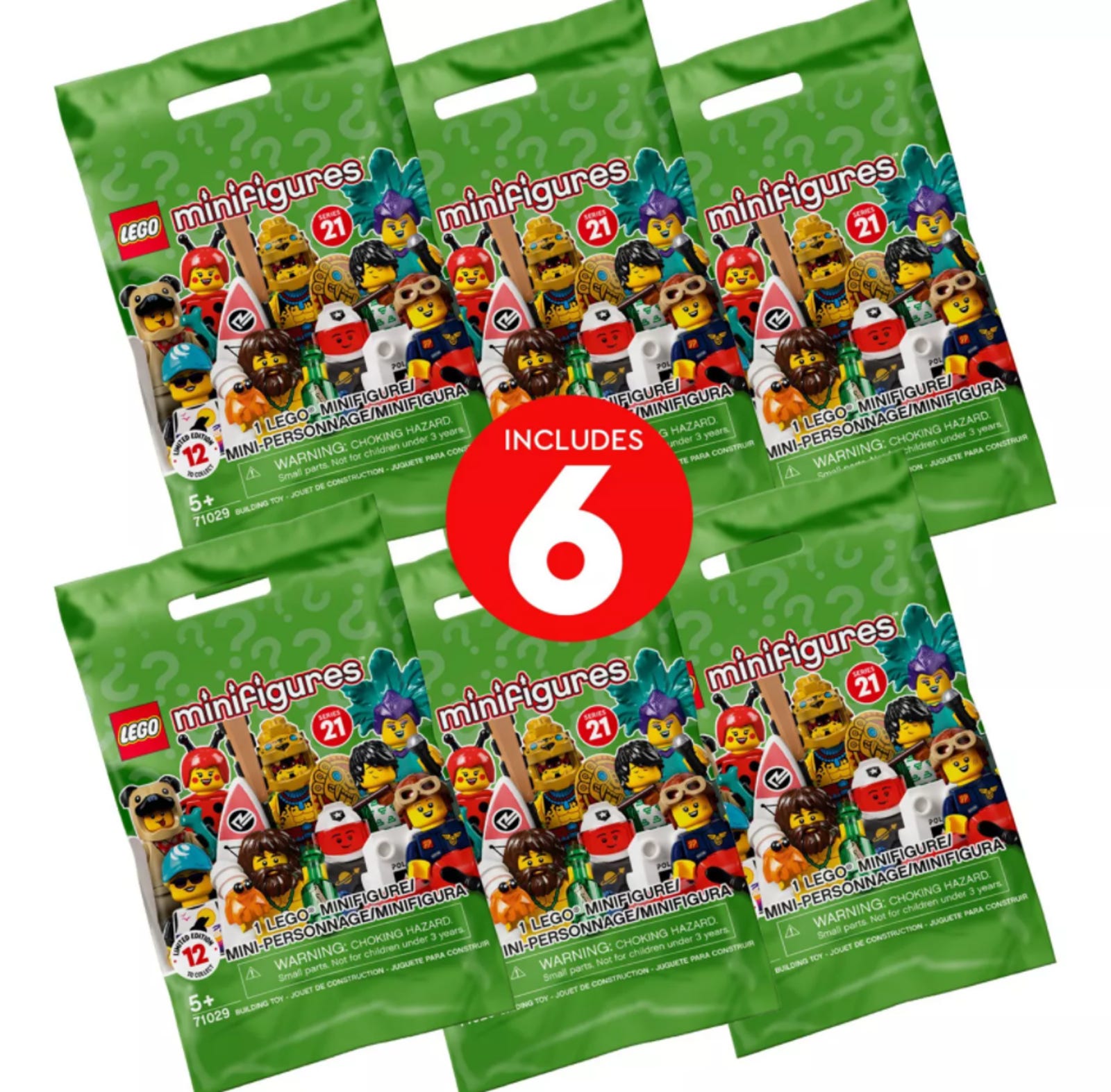 LEGO Series 21 Minifigures Series 21 - 6 Pack (66657-1)