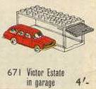 LEGO HO 1:87 Vehicles 1:87 Vauxhall Victor Estate with Garage (671-3)