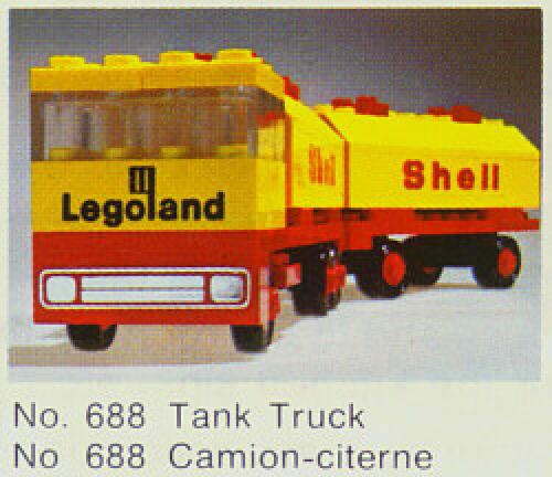LEGO Gas Station Shell Double Tanker (688-1)