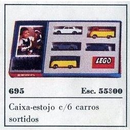 LEGO HO 1:87 Vehicles 1:87 6 European Cars (695-2)