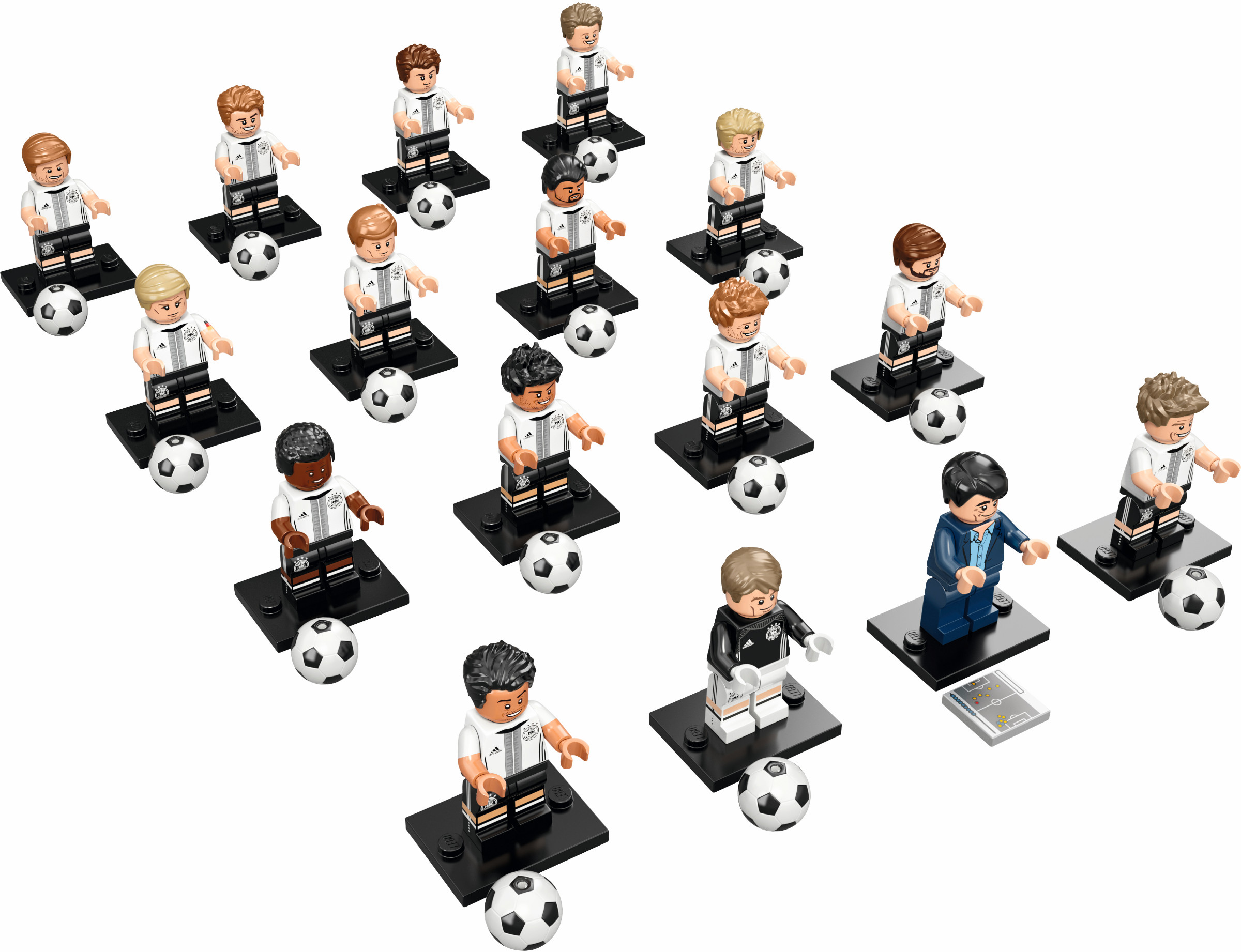LEGO DFB Minifigures DFB (Deutscher Fussball-bund) - Complete - All Sets (71014-17)