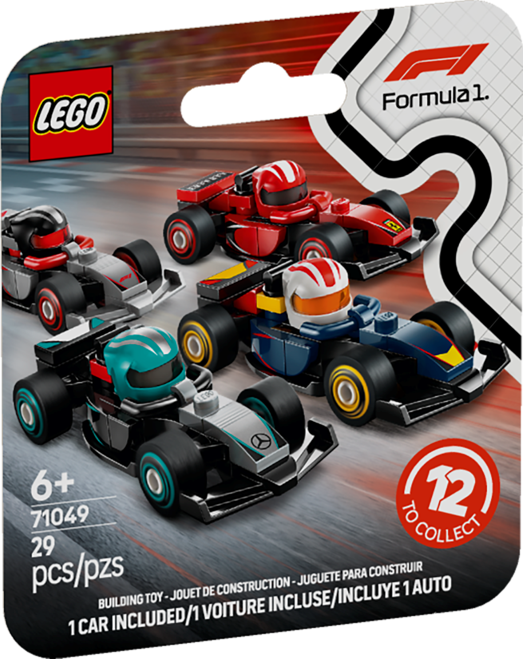 LEGO Formula 1 F1 Collectible Race Car - Random Box (71049-0)