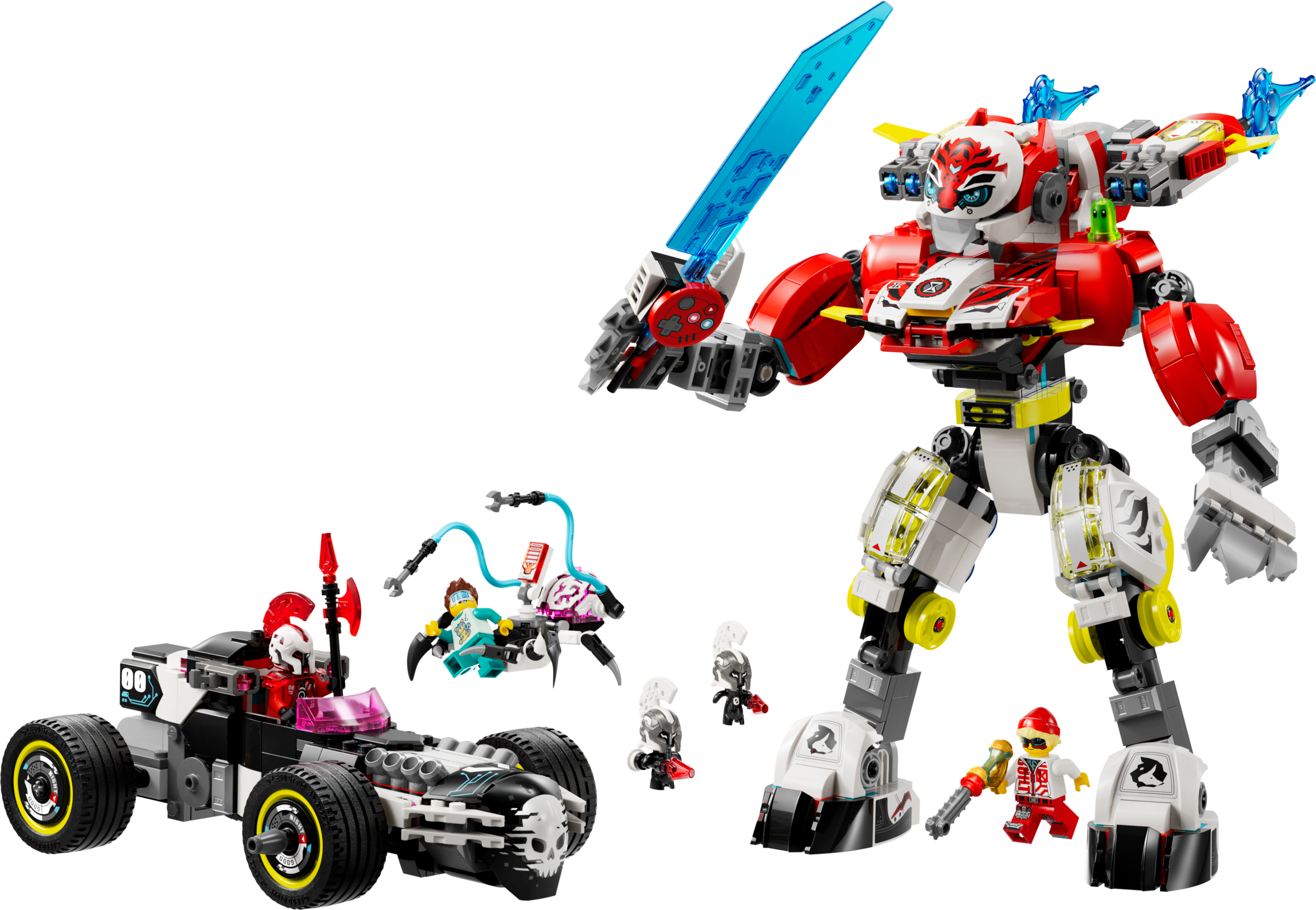 LEGO Dreamzzz Cooper's Tiger Mech & Zero's Hot Rod Car (71497-1)