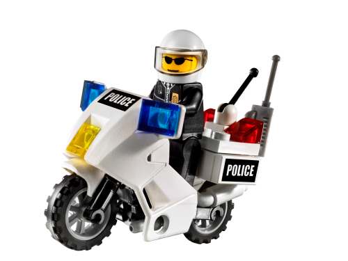 LEGO Police Police Motorcycle (Black Sticker Version) (7235-1)