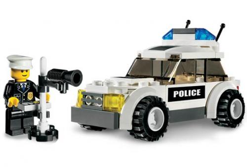 LEGO Police Police Car (Black Sticker Version) (7236-1)