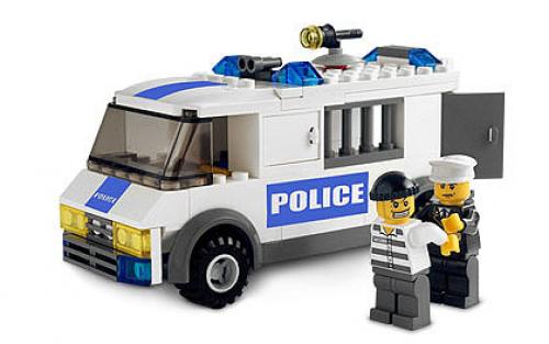 LEGO Police Prisoner Transport - Blue Sticker Version (7245-2)