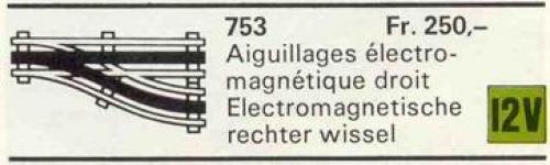 LEGO 12V Automatic Right Electric Switch (753-1)