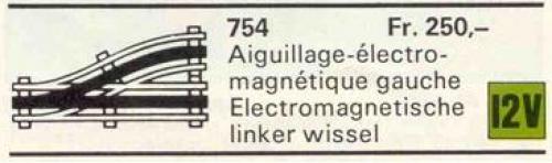 LEGO 12V Automatic Left Electric Switch (754-1)
