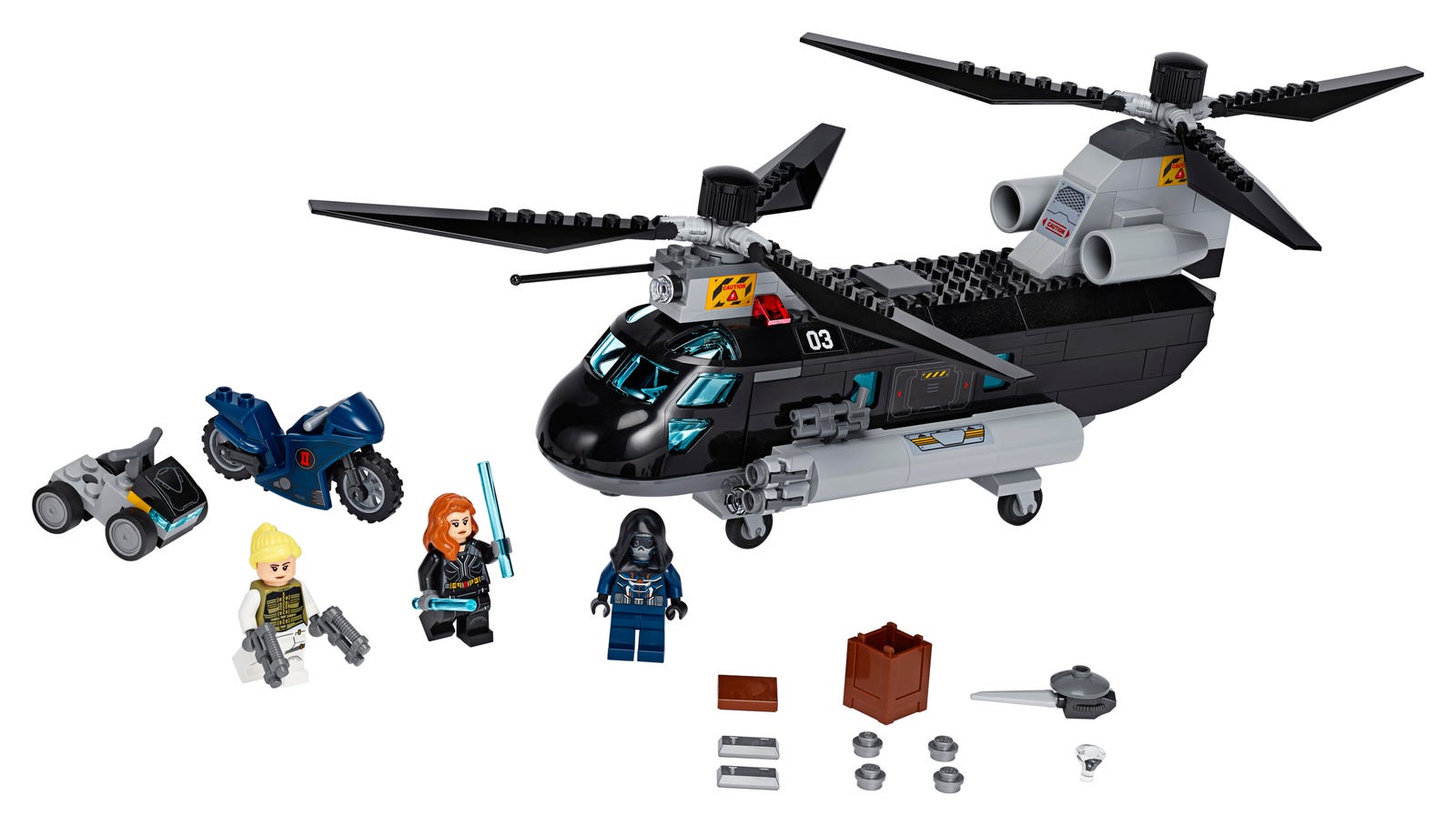 LEGO Super Heroes Marvel Black Widow's Helicopter Chase (76162-1)