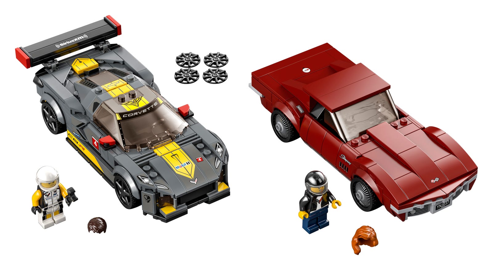 LEGO Speed Champions Chevrolet Corvette C8.R Race Car and 1968 Chevrolet Corvette (76903-1)