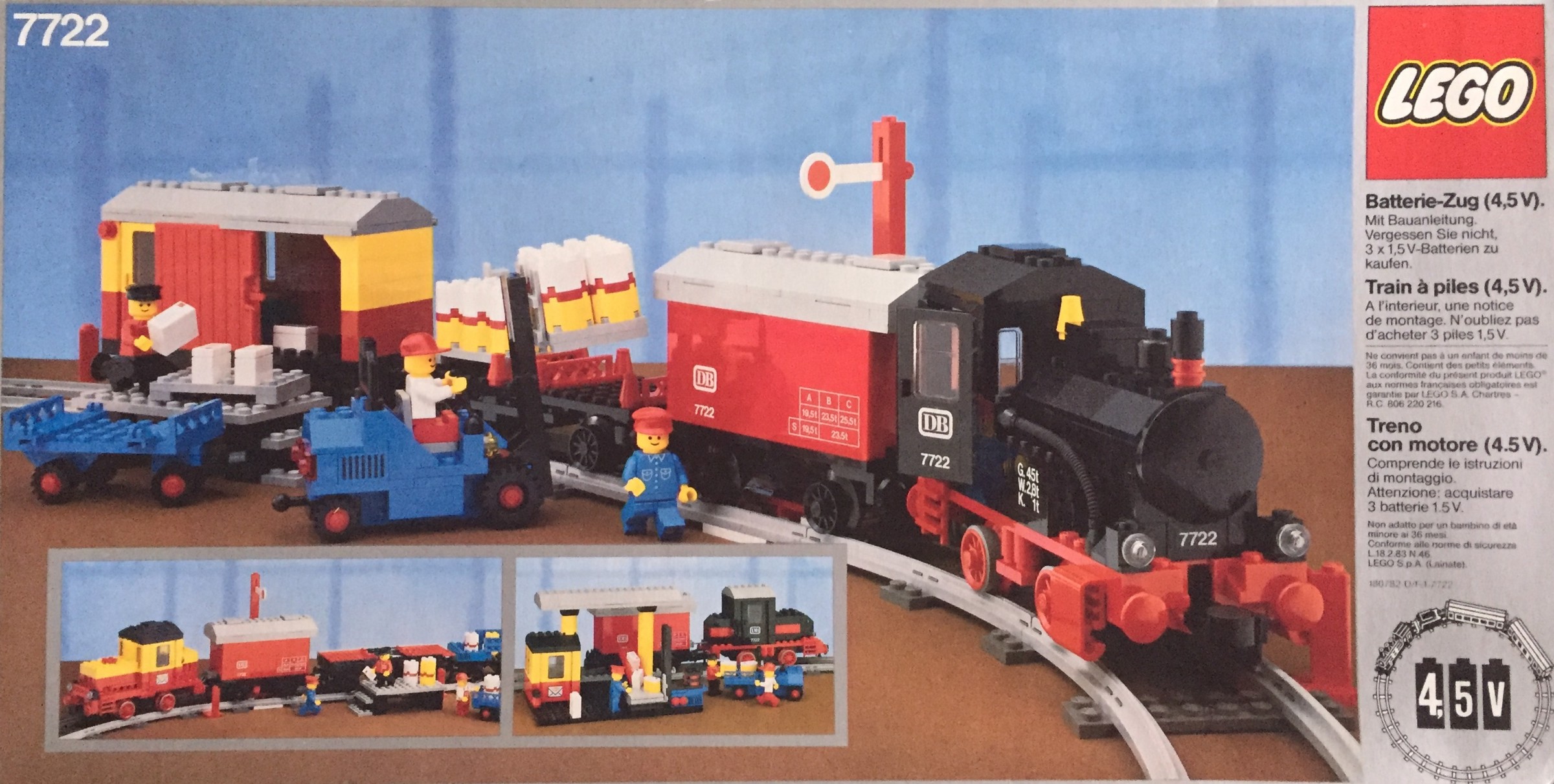 LEGO 4.5V Steam Cargo Train (7722-1)