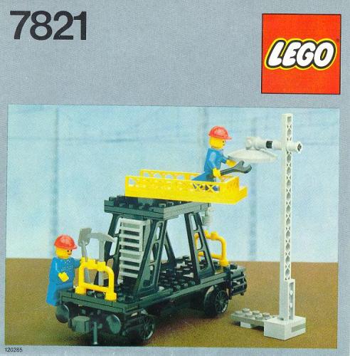 LEGO 4.5V Overhead Gantry and Lighting Maintenance Wagon (7821-1)