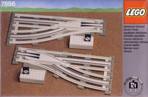 LEGO 12V Left and Right Manual Points with Electric Rails (7856-1)