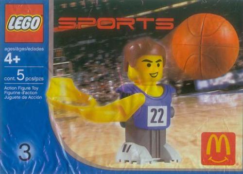LEGO Basketball McDonald's Sports Set Number 3 - Blue Basketball Player #22 (7917-1)