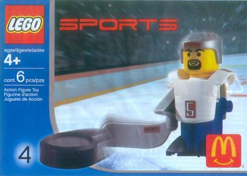 LEGO Hockey McDonald's Sports Set Number 4 - White Hockey Player #5 (7919-1)