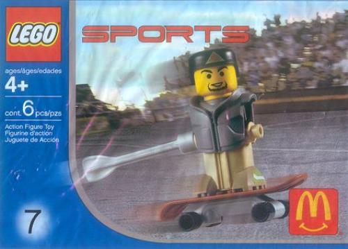 LEGO Gravity Games Gray Vest Skateboarder (7921-1)