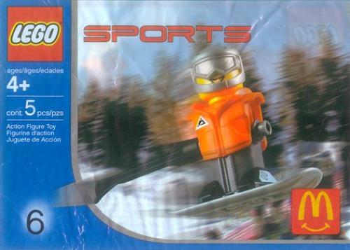 LEGO Gravity Games McDonald's Sports Set Number 6 - Orange Vest Snowboarder (7922-1)