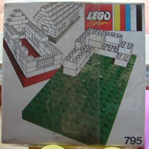 LEGO Supplemental Baseplates, Red and Blue (795-1)