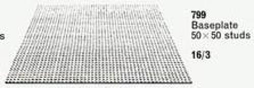 LEGO Supplemental Baseplate, Gray (799-1)