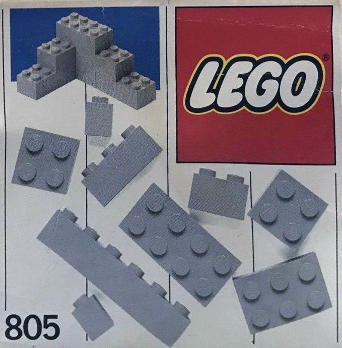 LEGO Supplemental Extra Bricks Gray (805-1)