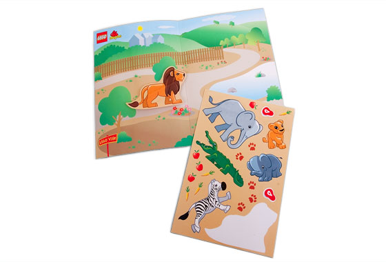 LEGO Gear Duplo Zoo Sticker Sheet (851960-1)
