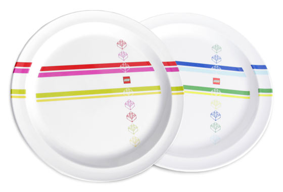 LEGO Houseware Classic Stripes Melamine Plates (852084-1)