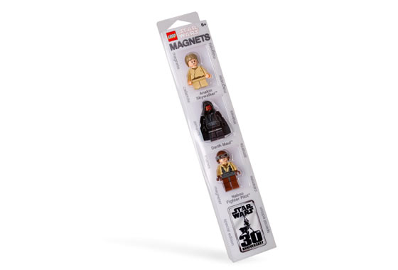 LEGO Magnets Star Wars Magnet Set: Darth Maul, Anakin and Naboo Fighter Pilot (852086-1)