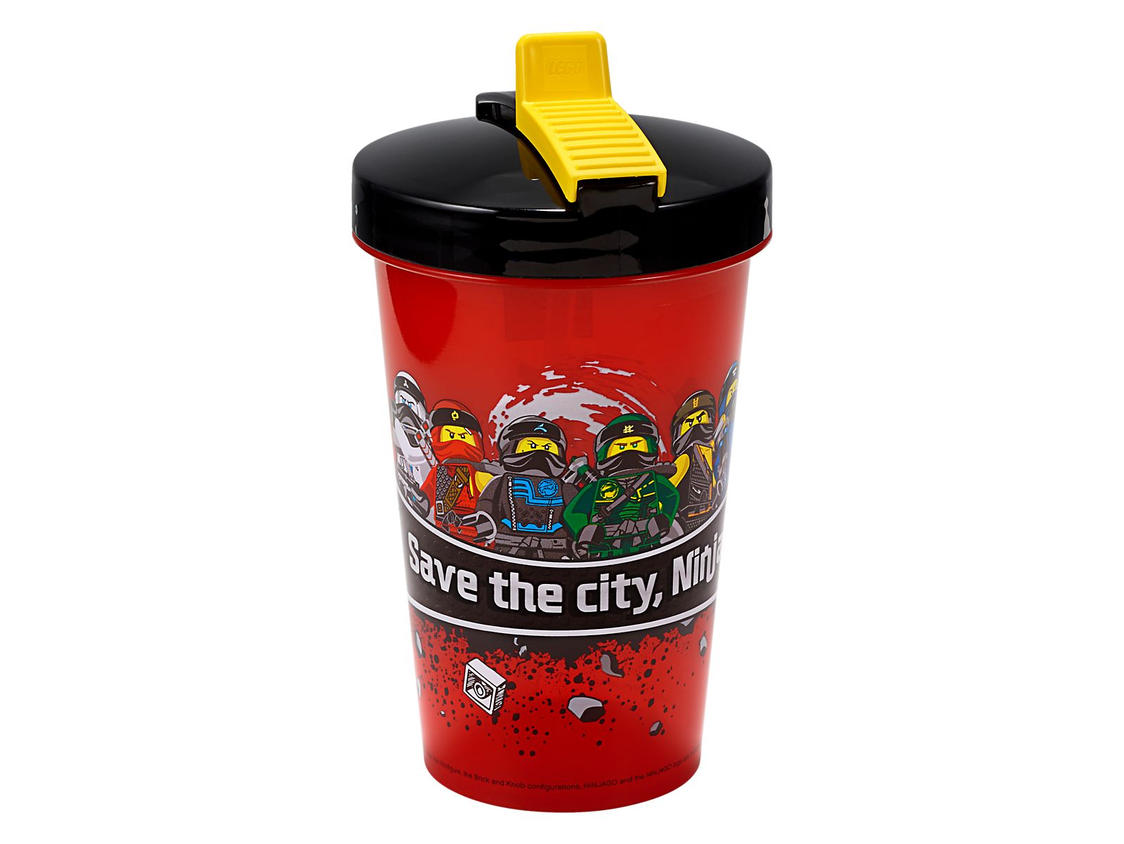 LEGO Houseware Ninjago Tumbler with Straw (Black Lid) (853901-1)