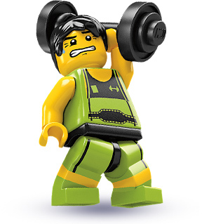 LEGO Series 2 Minifigures Weightlifter (8684-10)